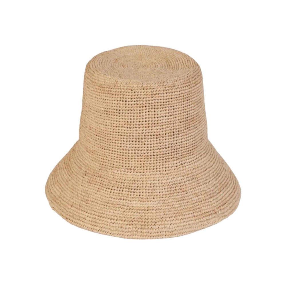Tan Woven Bucket Hat